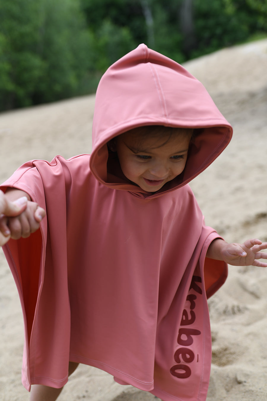 WAWSAM Poncho De Pluie Pour Enfants 6-10 Ans - Rose Imperméable Et Léger